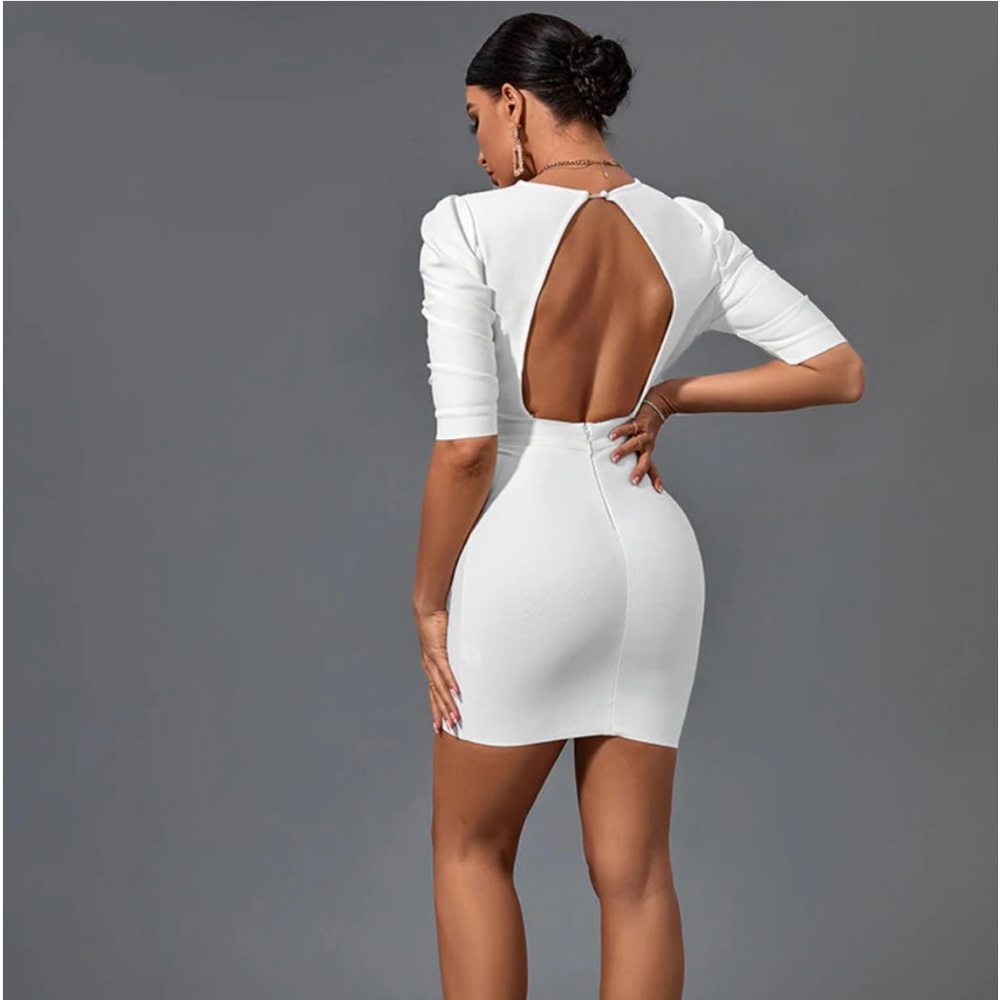 White Backless Dress - image 2